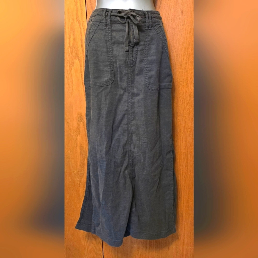 American Eagle Dreamy Drape linen blend maxi skirt, size 6